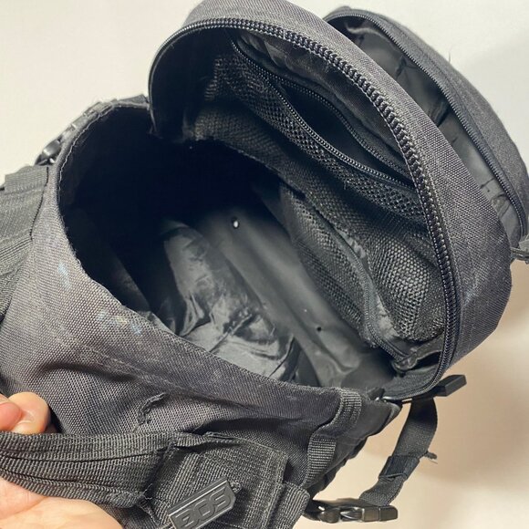 SOG 40L Tactical Backpack Black Durable Nylon Water-Resistant Multiple Compartme - Picture 7 of 10